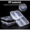 Disposable plastic take away lunch box/food container